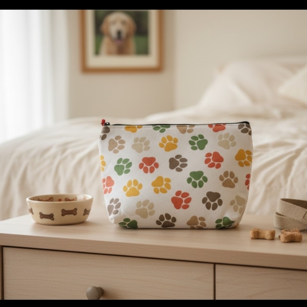 Paw Print Storage Pouch - Multicolor